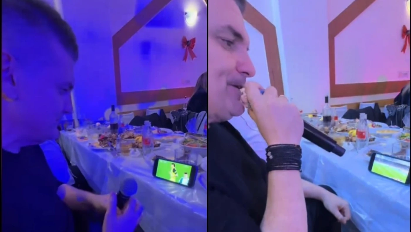 Ο Γιάννης Καψάλης έβλεπε... ΑΕΚ ενώ τραγουδούσε σε γλέντι!