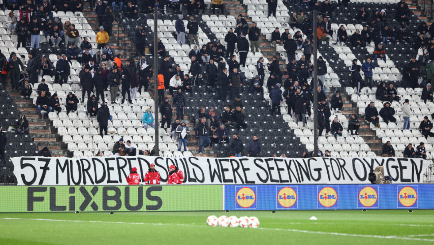 ΠΑΟΚ-Το μήνυμα της Τούμπας για τα Τέμπη: «57 δολοφονημένες ψυχές ψάχνουν για οξυγόνο»