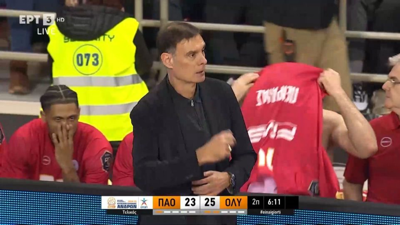 Παναθηναϊκός-Ολυμπιακός: Ο Μπαρτζώκας αυτοτραυματίστηκε στον τελικό Κυπέλλου