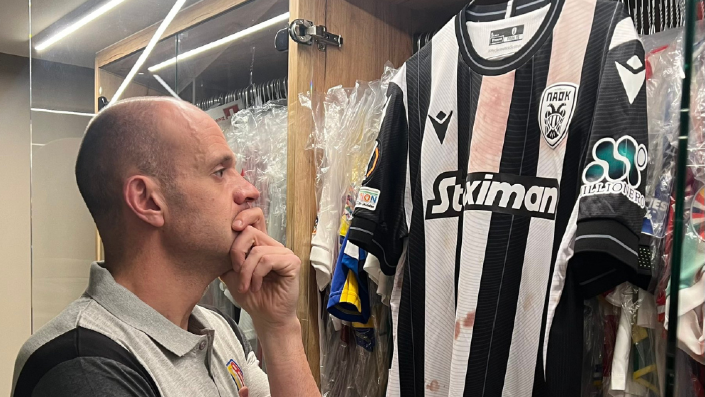 Η φανέλα του Μιχαηλίδη από το ΠΑΟΚ-Στεάουα έφτασε στην... Ανδόρα