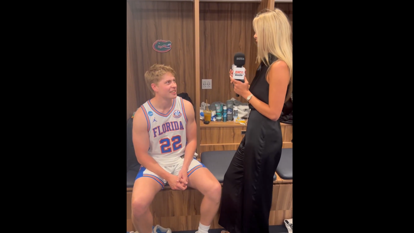 Έρωτας με την πρώτη...μπαλιά - Τα «'χασε» παίκτης με ρεπόρτερ του ESPN