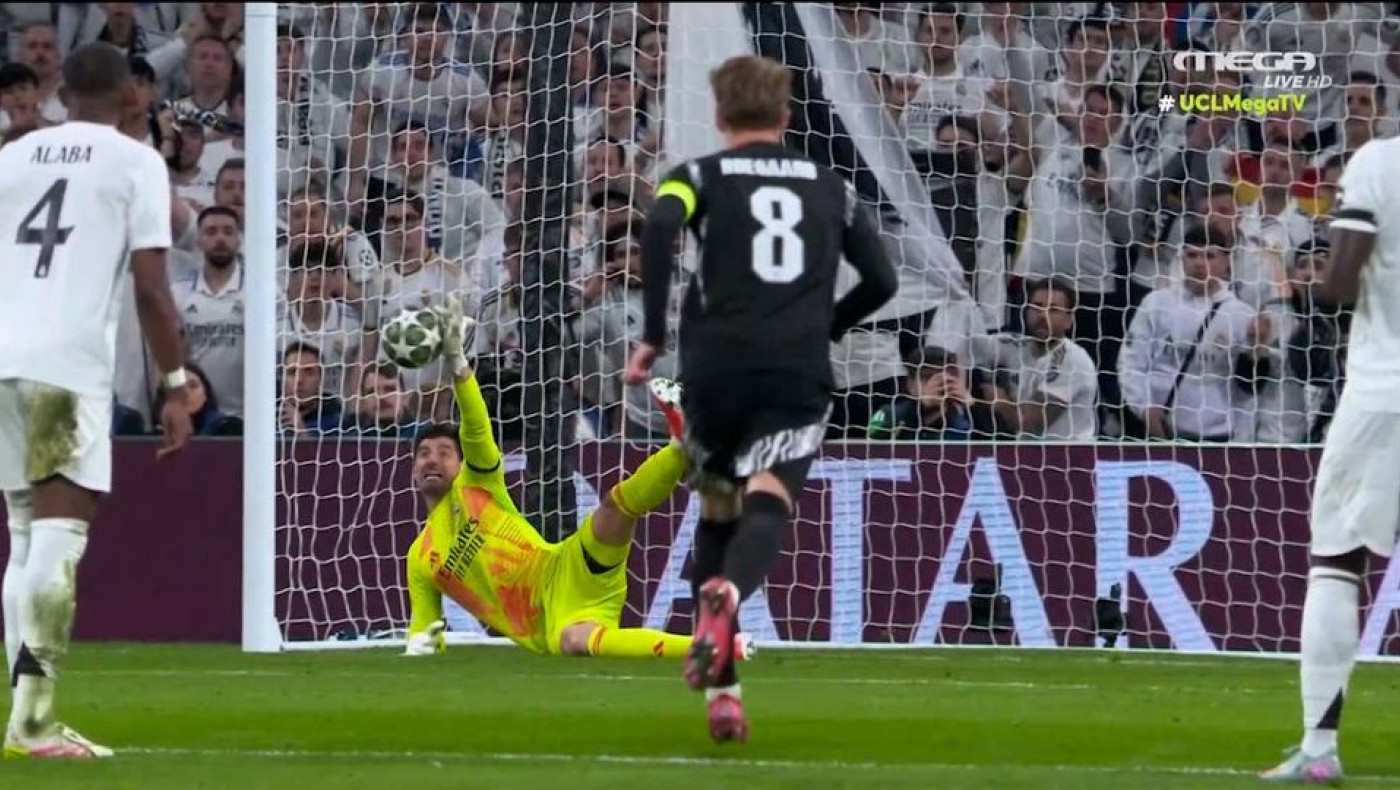 Ρεάλ-Άρσεναλ: Ο Κουρτουά είπε «όχι» στο πέναλτι του Σάκα