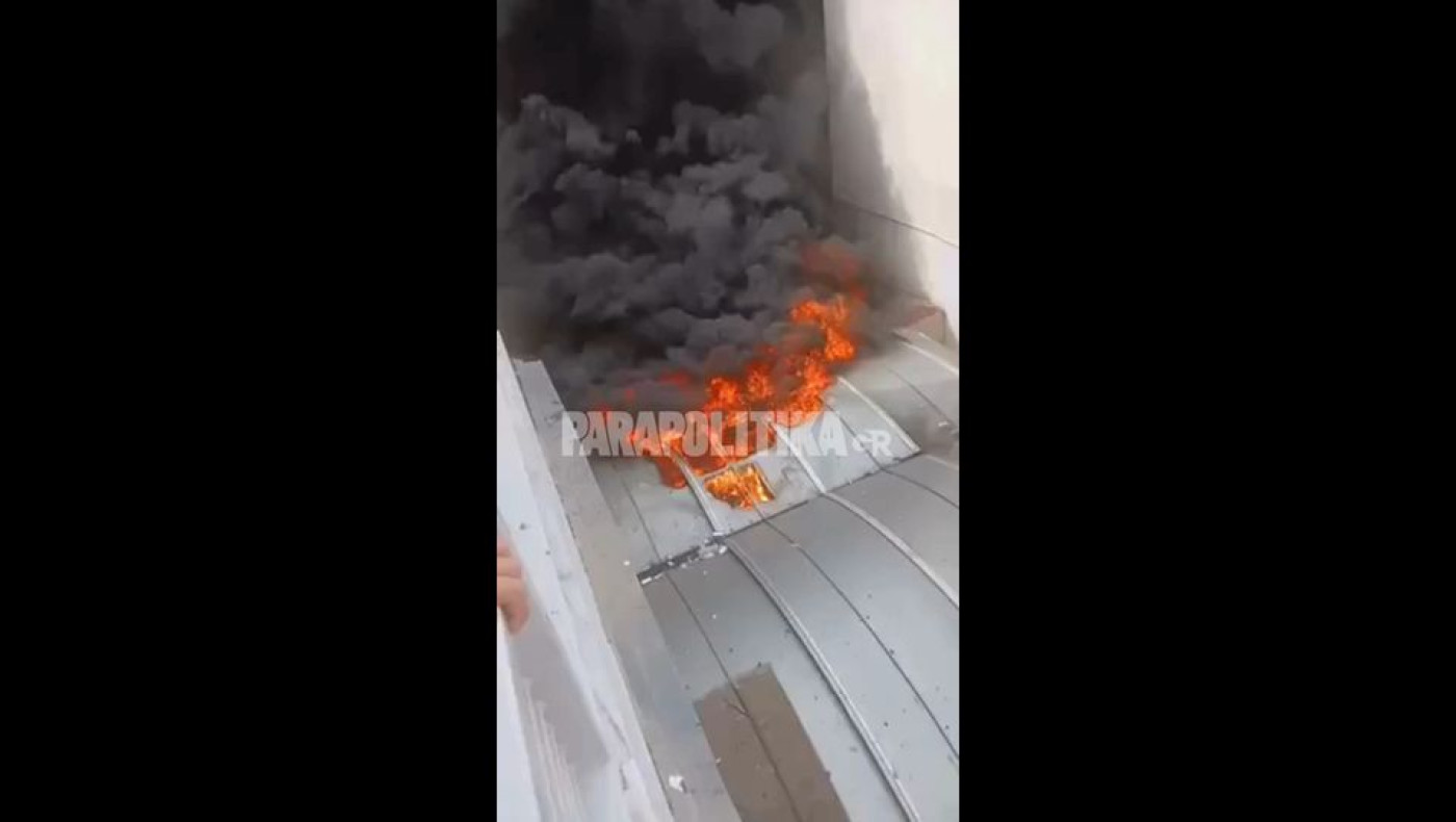 Βίντεο ντοκουμέντο: Πυρκαγιά σε κατάστημα στην Πάτρα προκαλεί πανικό σε μαθητές