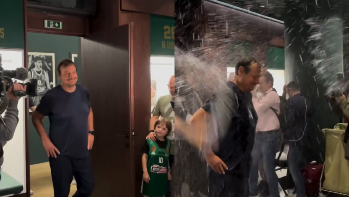 Έξαλλοι πανηγυρισμοί και «μπουγέλομα» στον Αταμάν για την πρόκριση στο F4 της Euroleague!