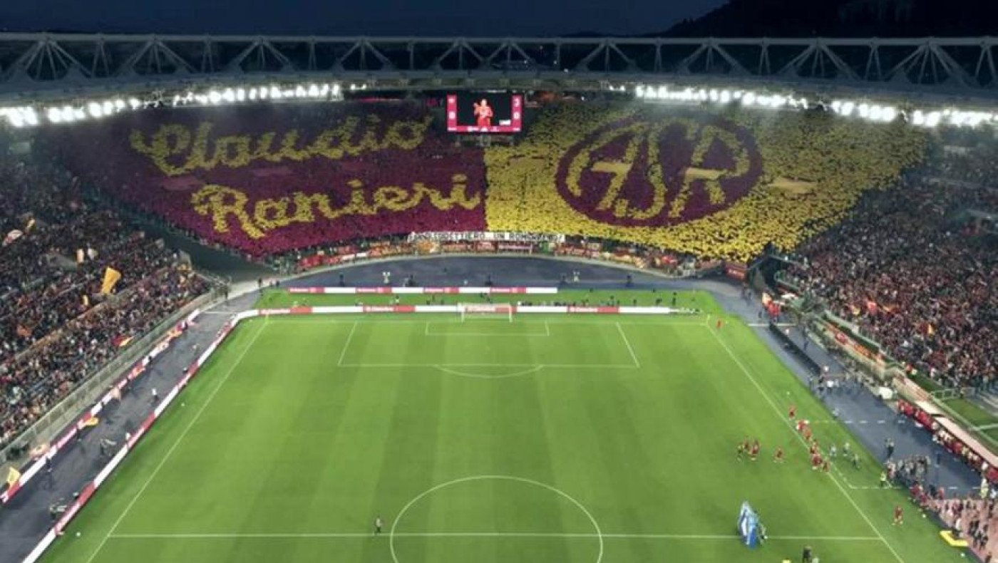 Ρίγος στο «Ολίμπικο»: Οι οπαδοί της Ρόμα αποχαιρέτησαν με απίθανο κορεό τον δάσκαλο Ρανιέρι!