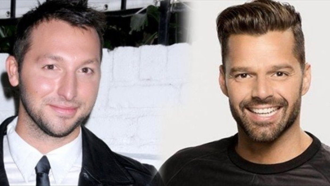 Ζευγάρι (;) με τον Ρίκι Μάρτιν ο Ίαν Θορπ