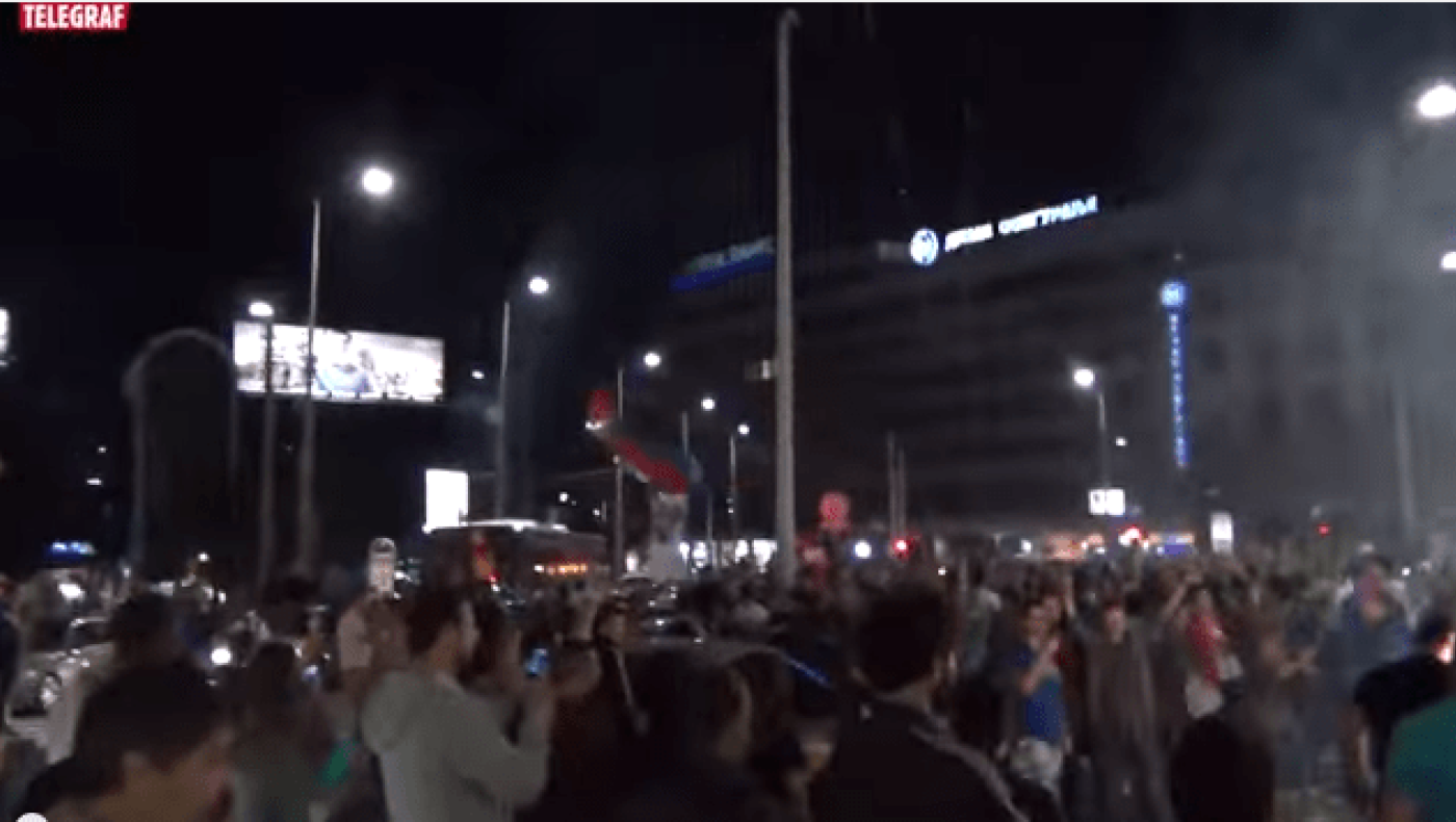 Έγινε η νύχτα μέρα στο Βελιγράδι (video)