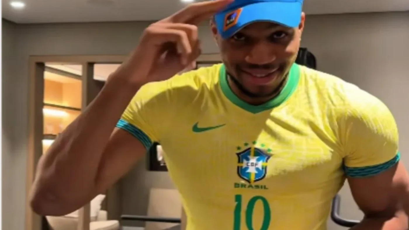 Αντετοκούνμπο: Πήρε φανέλα δώρο από τον Βινίσιους αλλά του ήταν... βαπτιστική (vid)