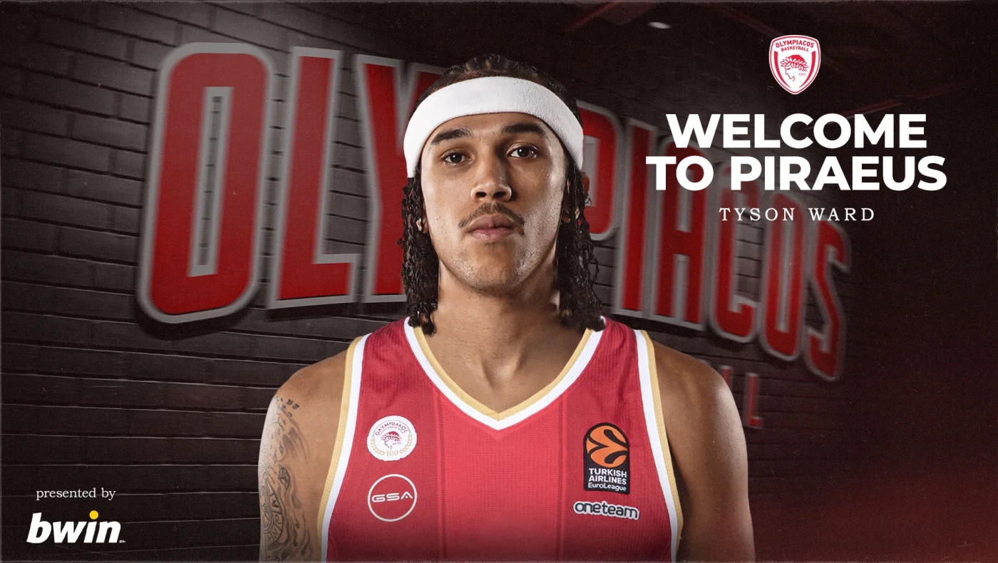 Ολυμπιακός: Ανακοίνωσε Τάισον Γουόρντ