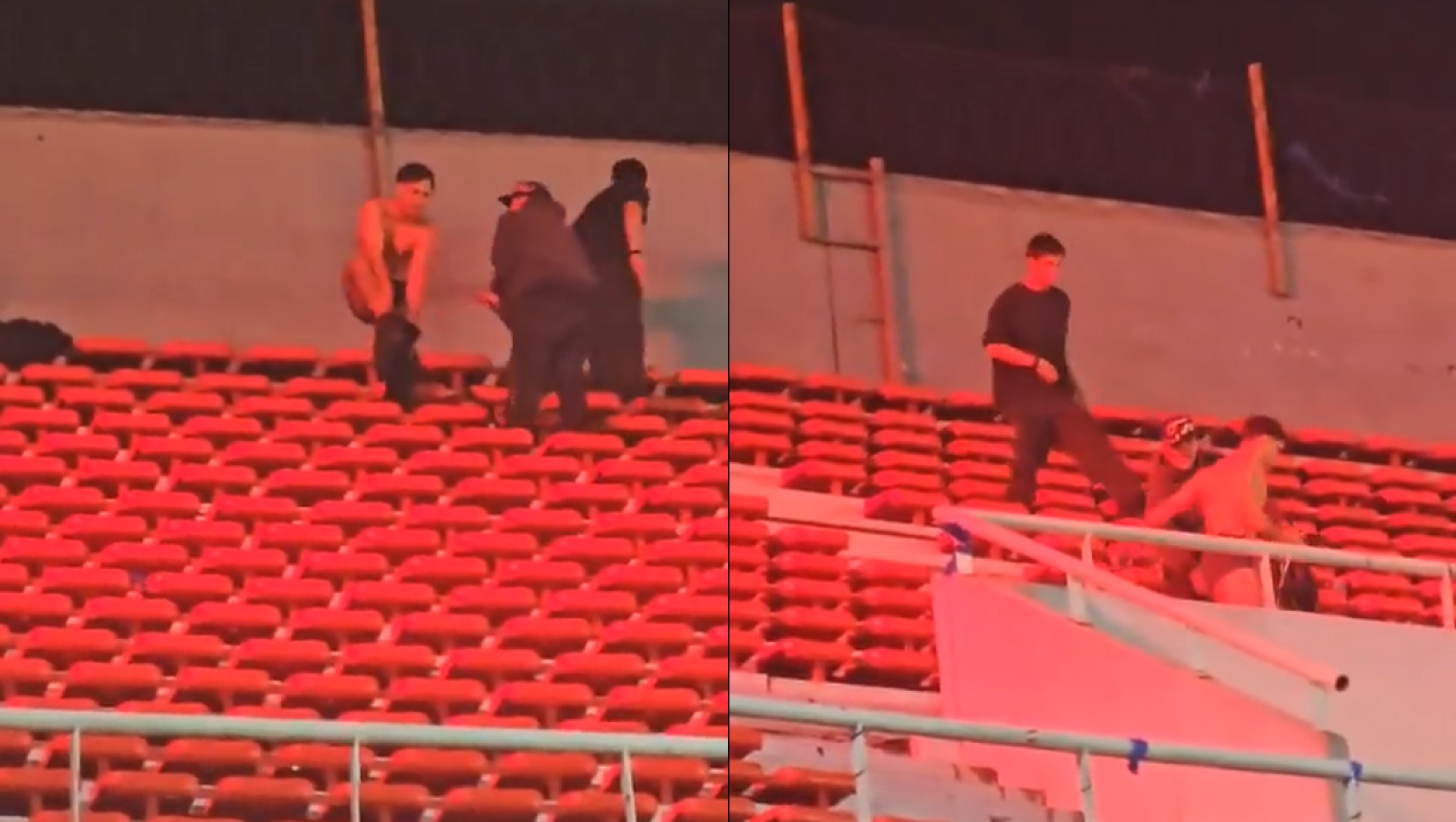Σοκαριστικό βίντεο από το Ιντεπεντιέντε-Ουνιβερσιδάδ: Χούλιγκανς ξεγύμνωσαν Χιλιανούς οπαδούς