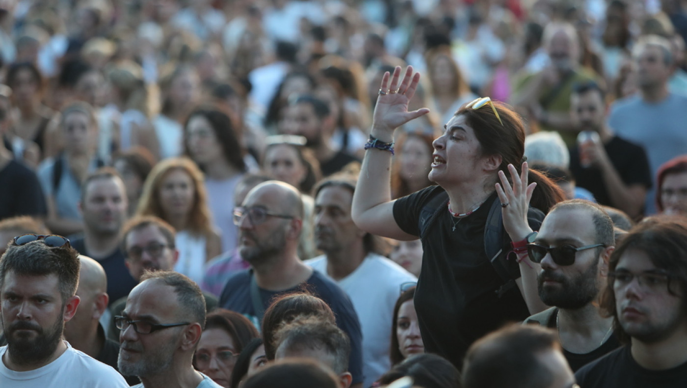 ΔΕΘ-Μεγαλειώδης συγκέντρωση για τα Τέμπη: «57 ψυχές ζητούν δικαίωση»