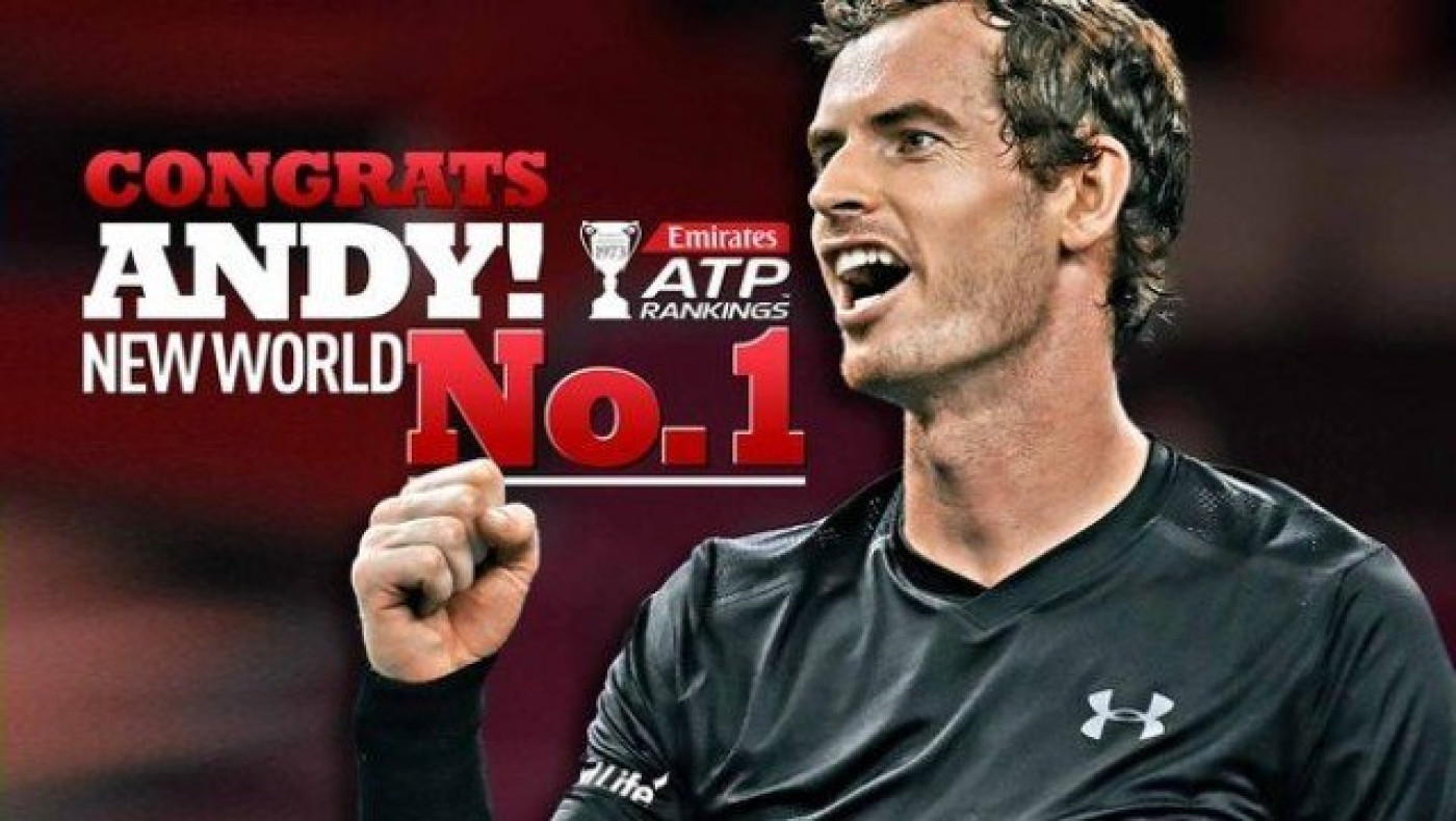 Στην         κορυφή         του       κόσμου ο Άντι Μάρεϊ