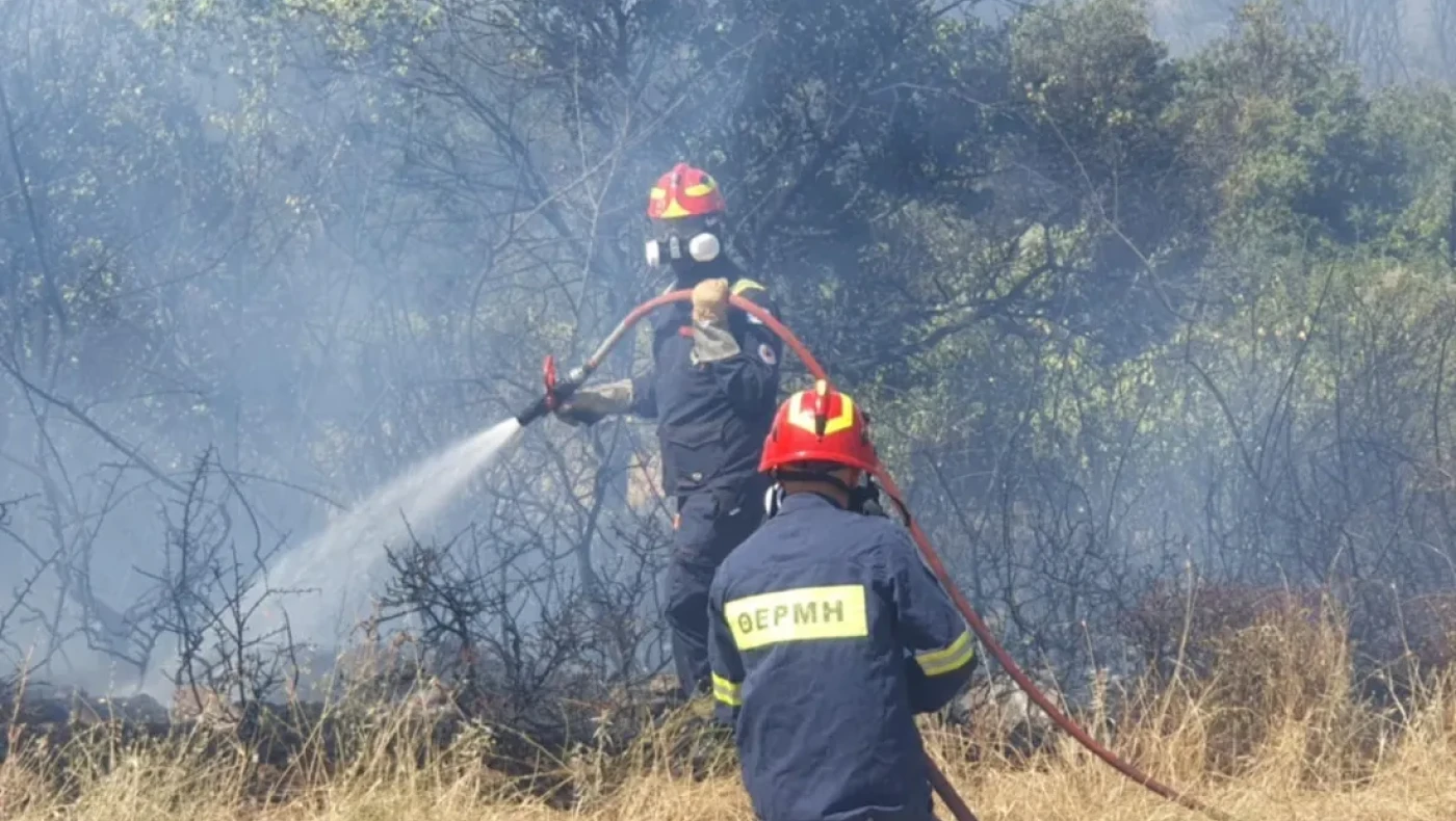Θεσσαλονίκη: Φωτιά έξω από τη Θέρμη-Άμεση κινητοποίηση της Πυροσβεστικής