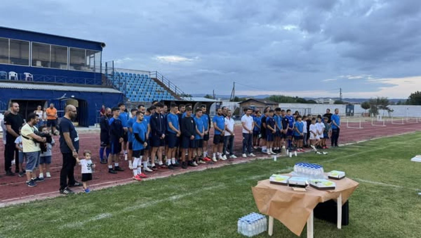 Eγινε ο αγιασμός του Λαγκαδά – Κάλεσμα του Εθνικού Σοχού: Από νωρίς στο γήπεδο