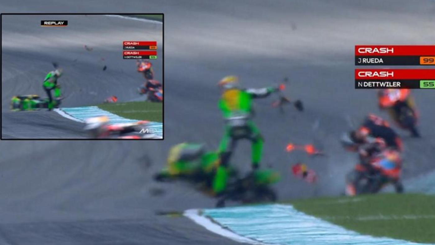 Moto-3: Τρομακτικό ατύχημα στη Μαλαισία, συγκρούστηκαν δύο αναβάτες!