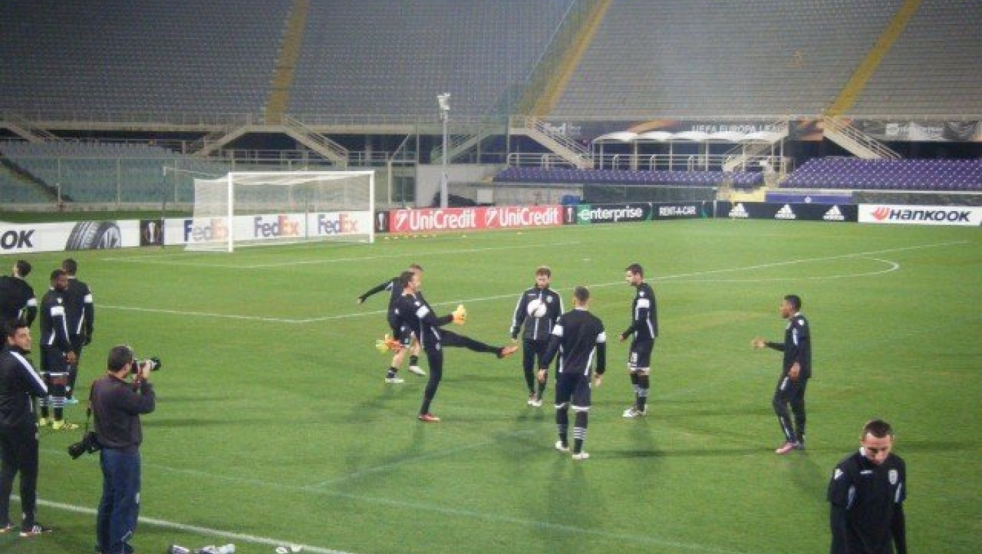 Η προπόνηση του ΠΑΟΚ              στο «Αρτέμιο Φράνκι» (vids)