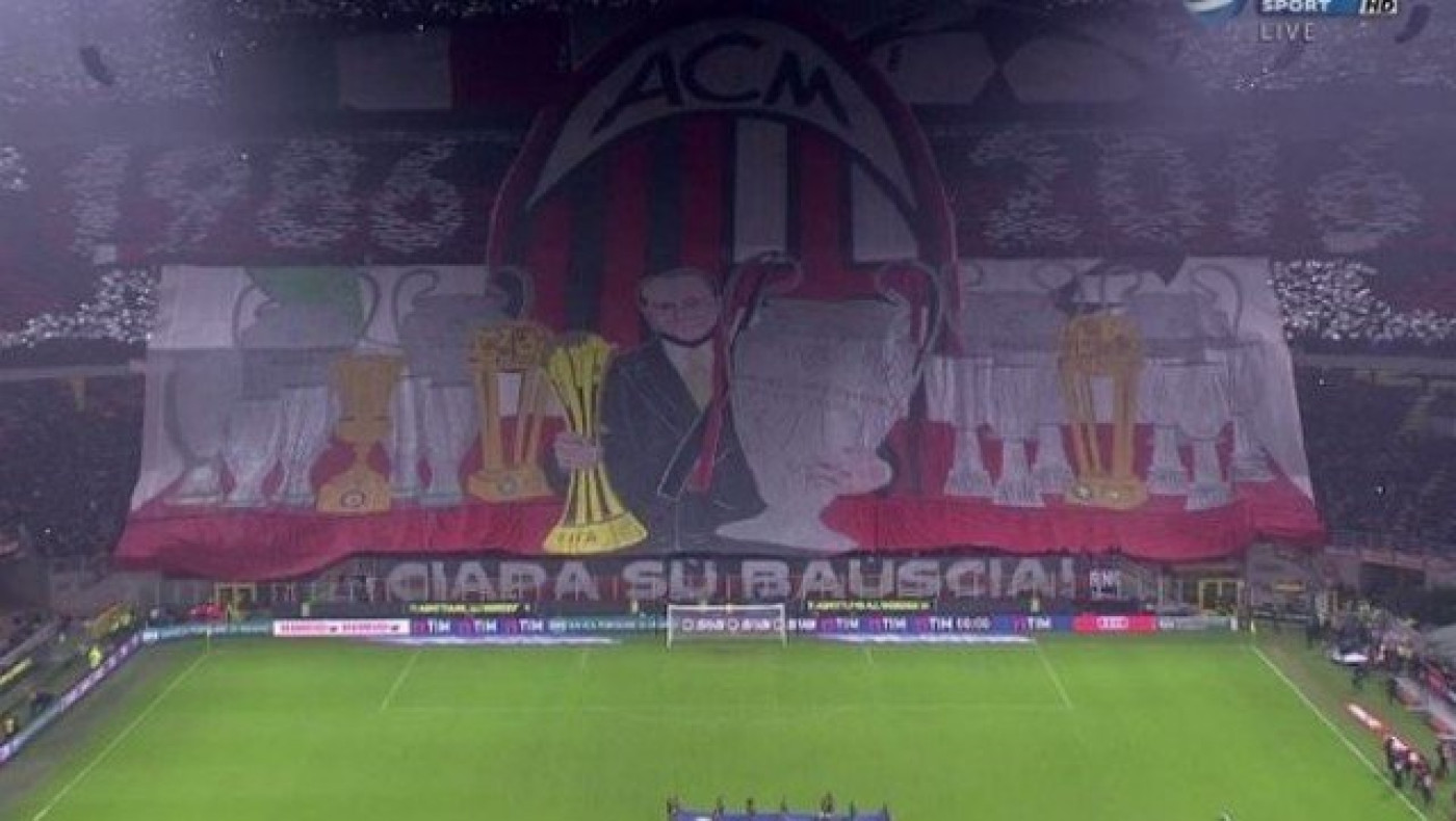 Το απίστευτο κορεό των οπαδών της Μίλαν για τον Μπερλουσκόνι!