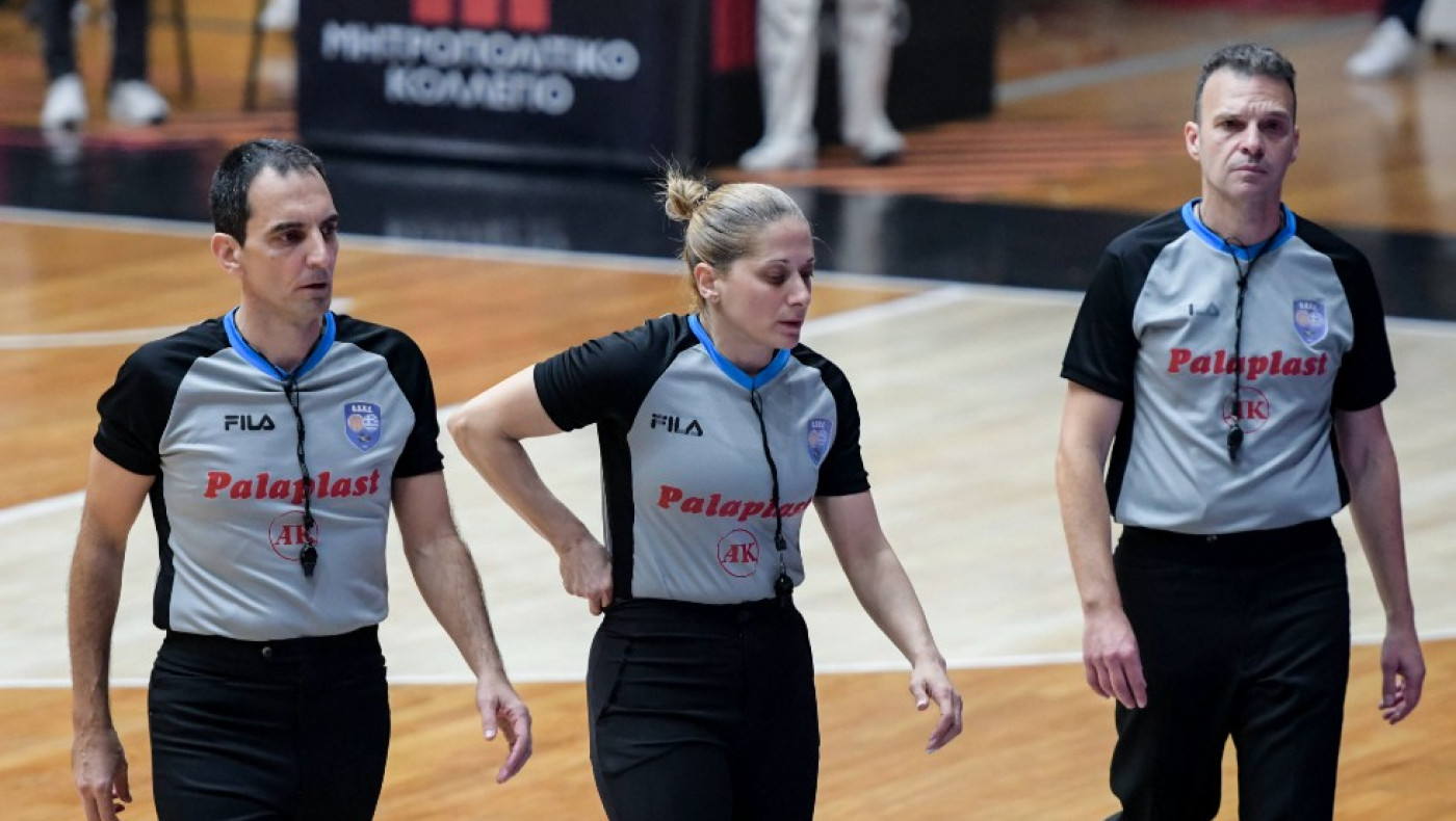 Διαιτητές GBL: Τσαρούχα στο Παλέ, Παπαπέτρου στο ΑΕΚ-ΠΑΟΚ