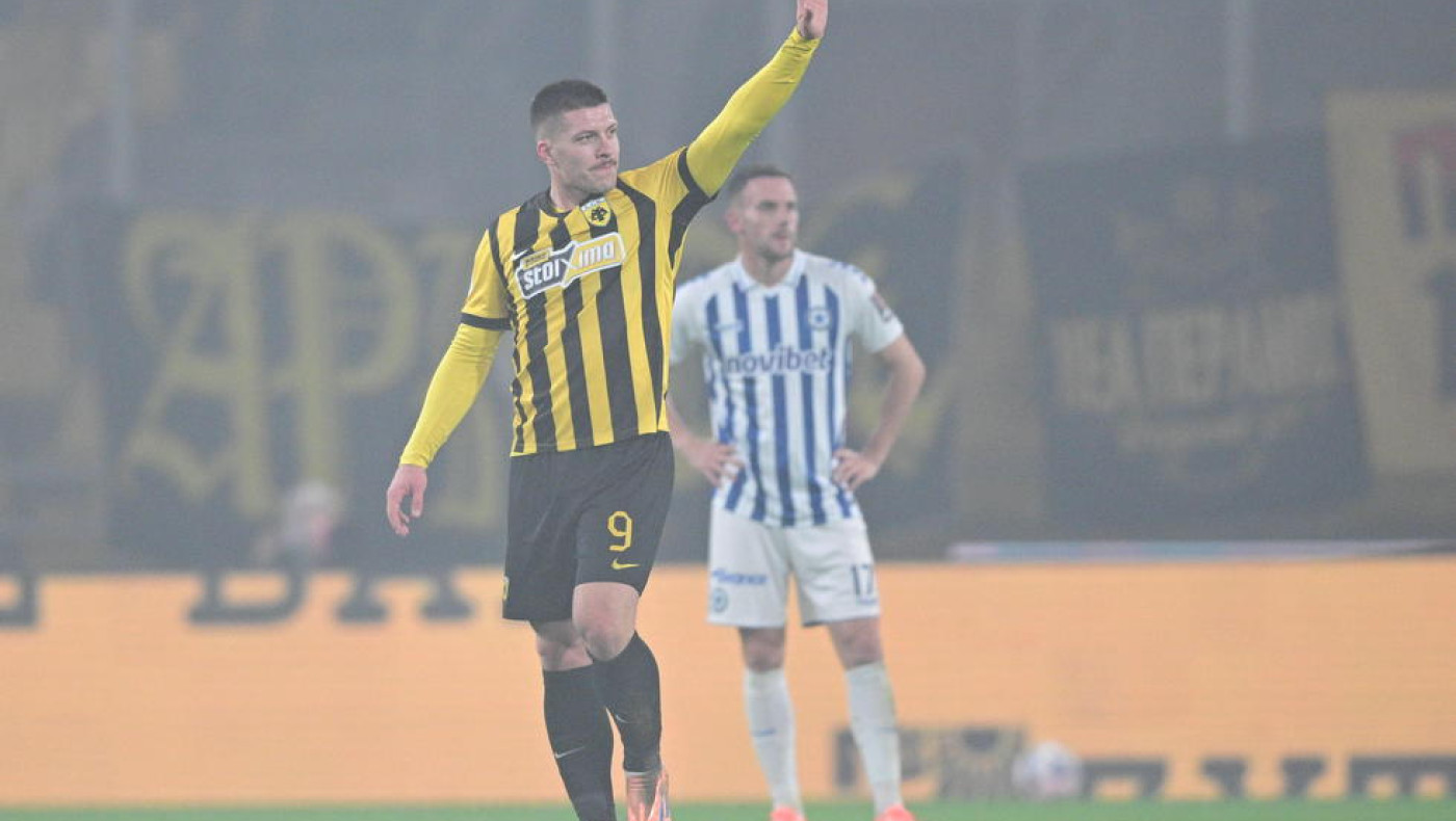 ΑΕΚ-Ατρόμητος: Ο Γιόβιτς καθαρίζει το ματς με δύο γκολ σε πέντε λεπτά