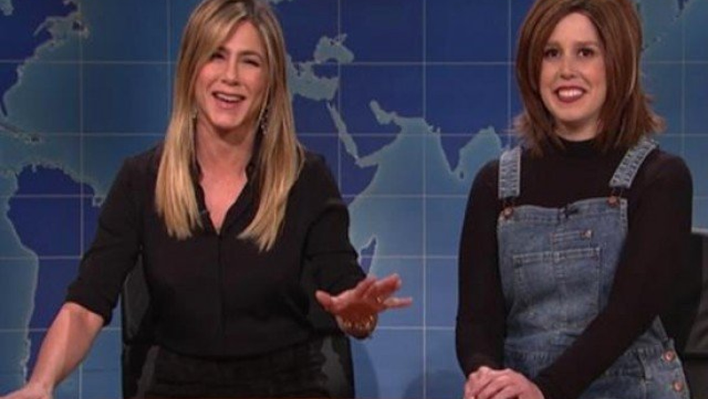 Όταν η Τζένιφερ Άνιστον συνάντησε τη... Ρέιτσελ Γκριν! (ΒΙΝΤΕΟ)