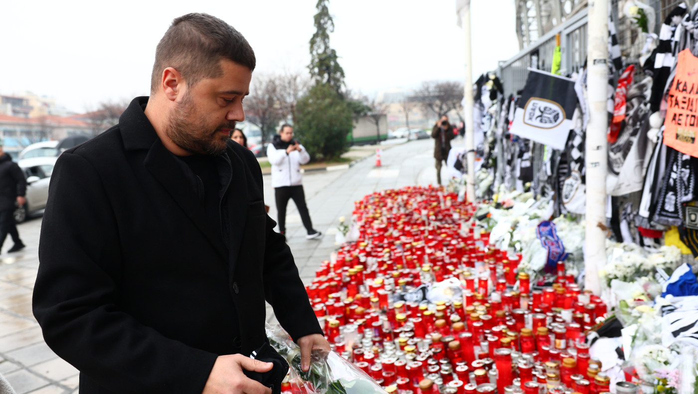 Γκαγκάτσης: Τίμησε τη μνήμη των αδικοχαμένων φίλων του ΠΑΟΚ στην Τούμπα