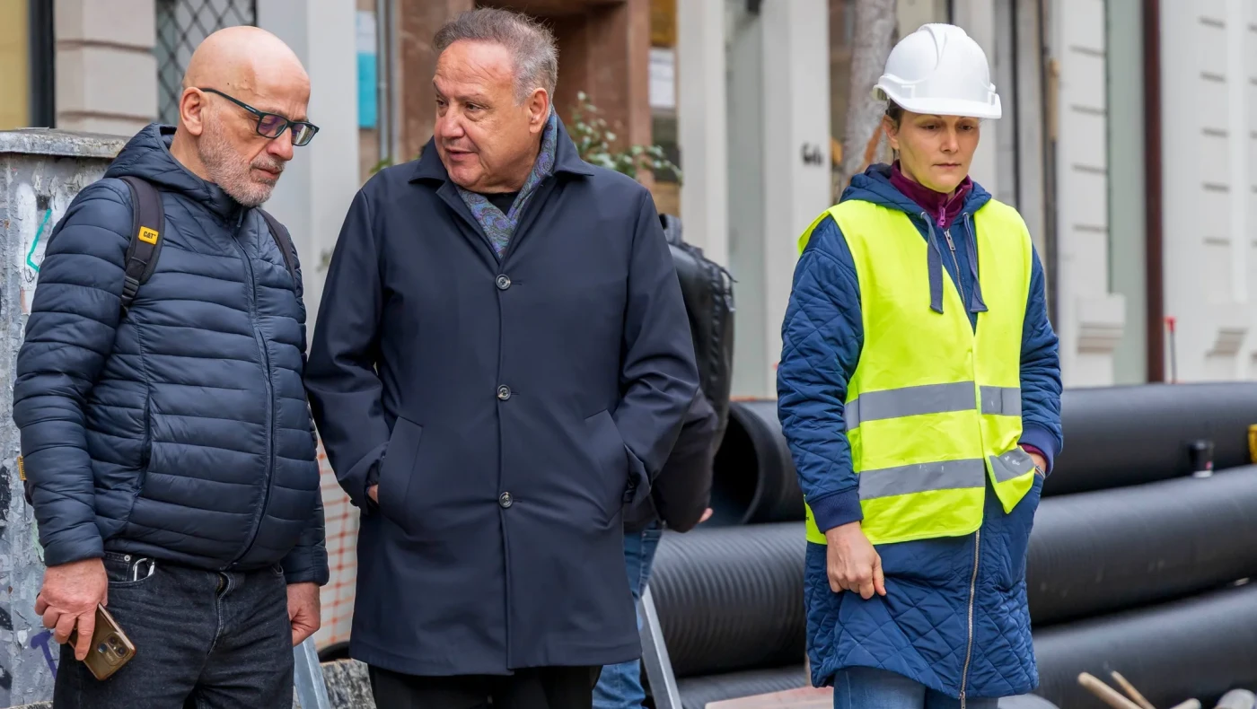 Θεσσαλονίκη: Στο εργοτάξιο της Αγίας Σοφίας ο Στέλιος Αγγελούδης