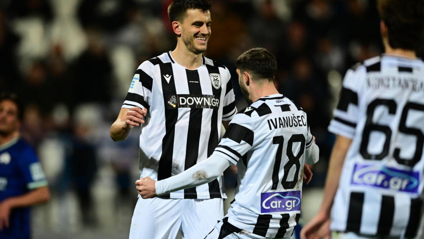 Κηφισιά-ΠΑΟΚ: Ισοφάρισε ο Ρουυκουνάκης, 1-2 ο Γερεμέγεφ με νέο πέναλτι