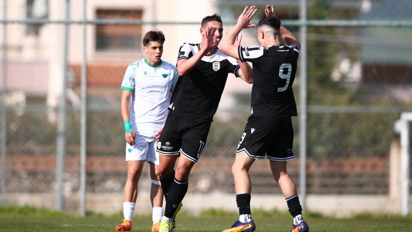 ΠΑΟΚ Κ19: Ξεπέρασε το εμπόδιο του Λεβαδειακού και «εκτοξεύτηκε» στο +10