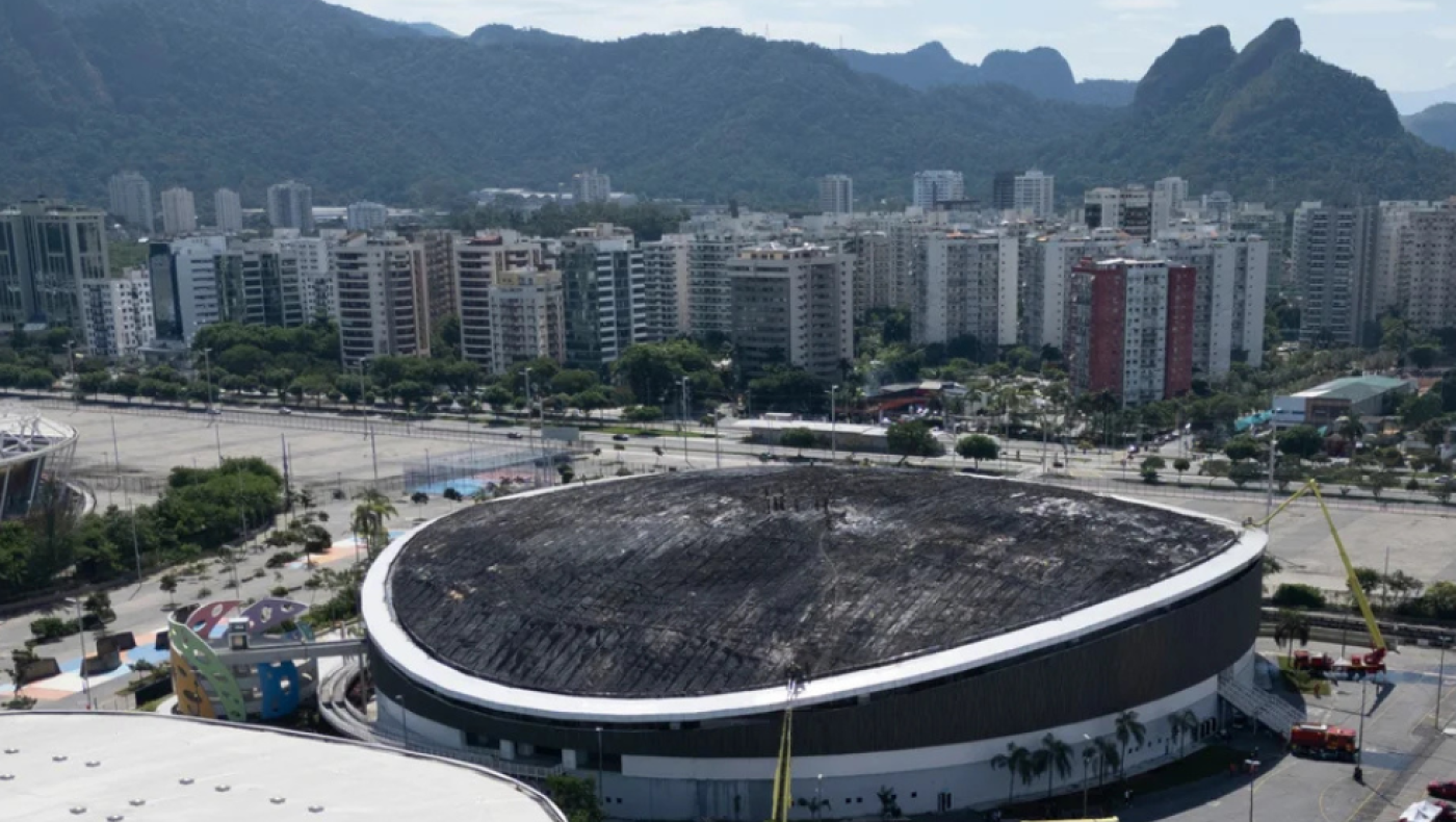 Πυρκαγιά στο Ολυμπιακό ποδηλατοδρόμιο του Ρίο!
