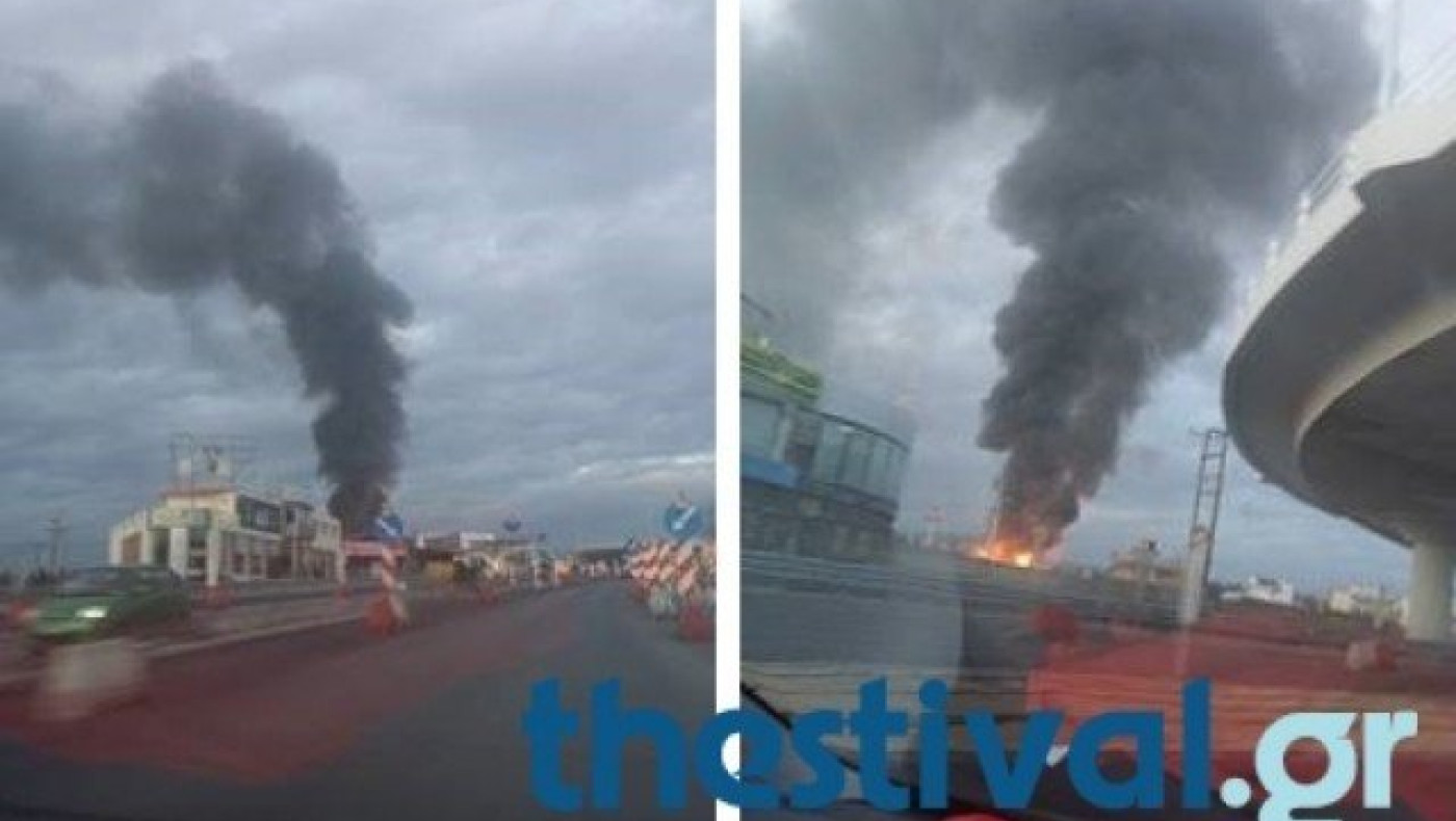 Φωτιά σε απορρίμματα στο ύψος της ΒΙΟΚΑΡΠΕΤ (pics)