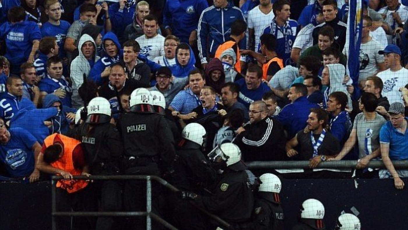 Eπεισόδια προκάλεσαν οπαδοί της Σάλκε στο κέντρο της Θεσσαλονίκης