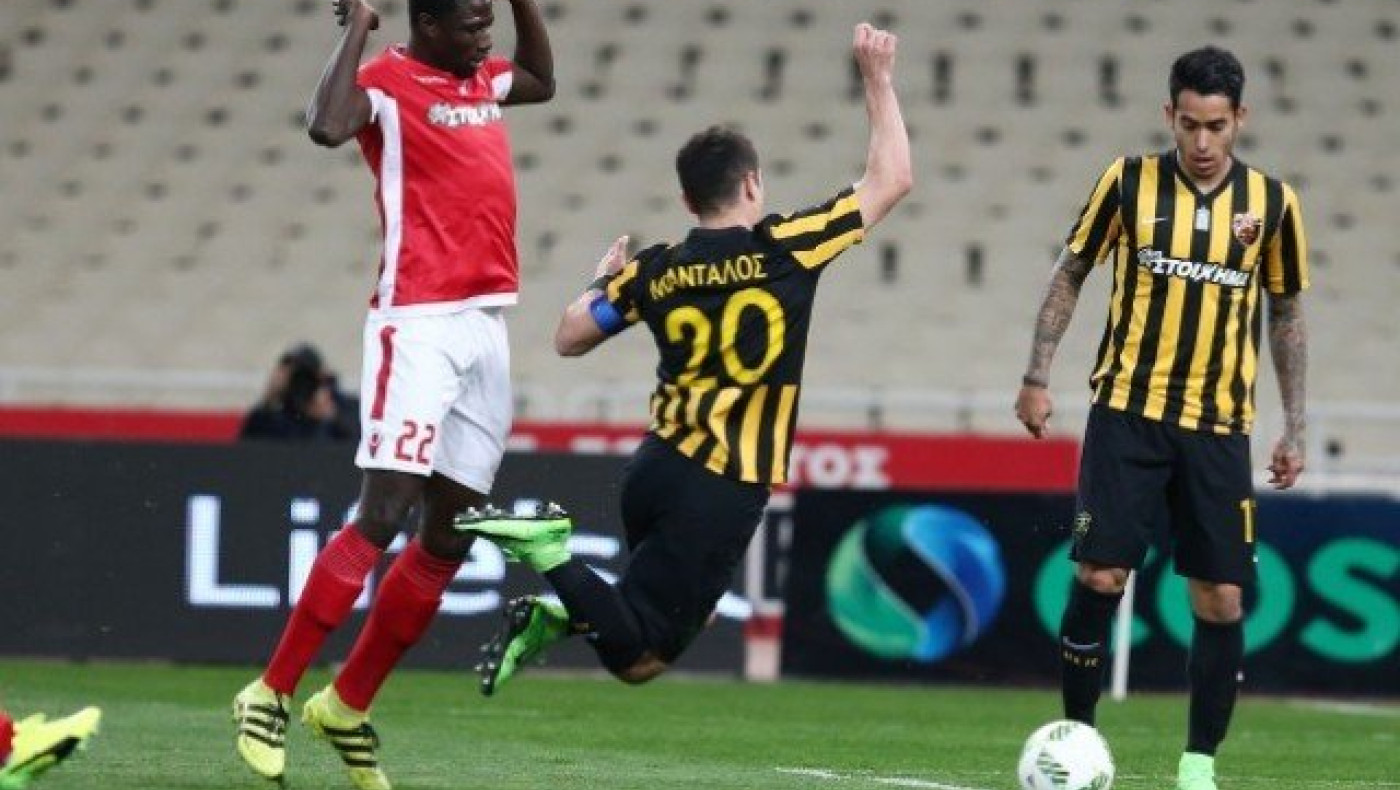 Το αμφισβητούμενο πέναλτι με το οποίο προηγήθηκε η ΑΕΚ (vid)