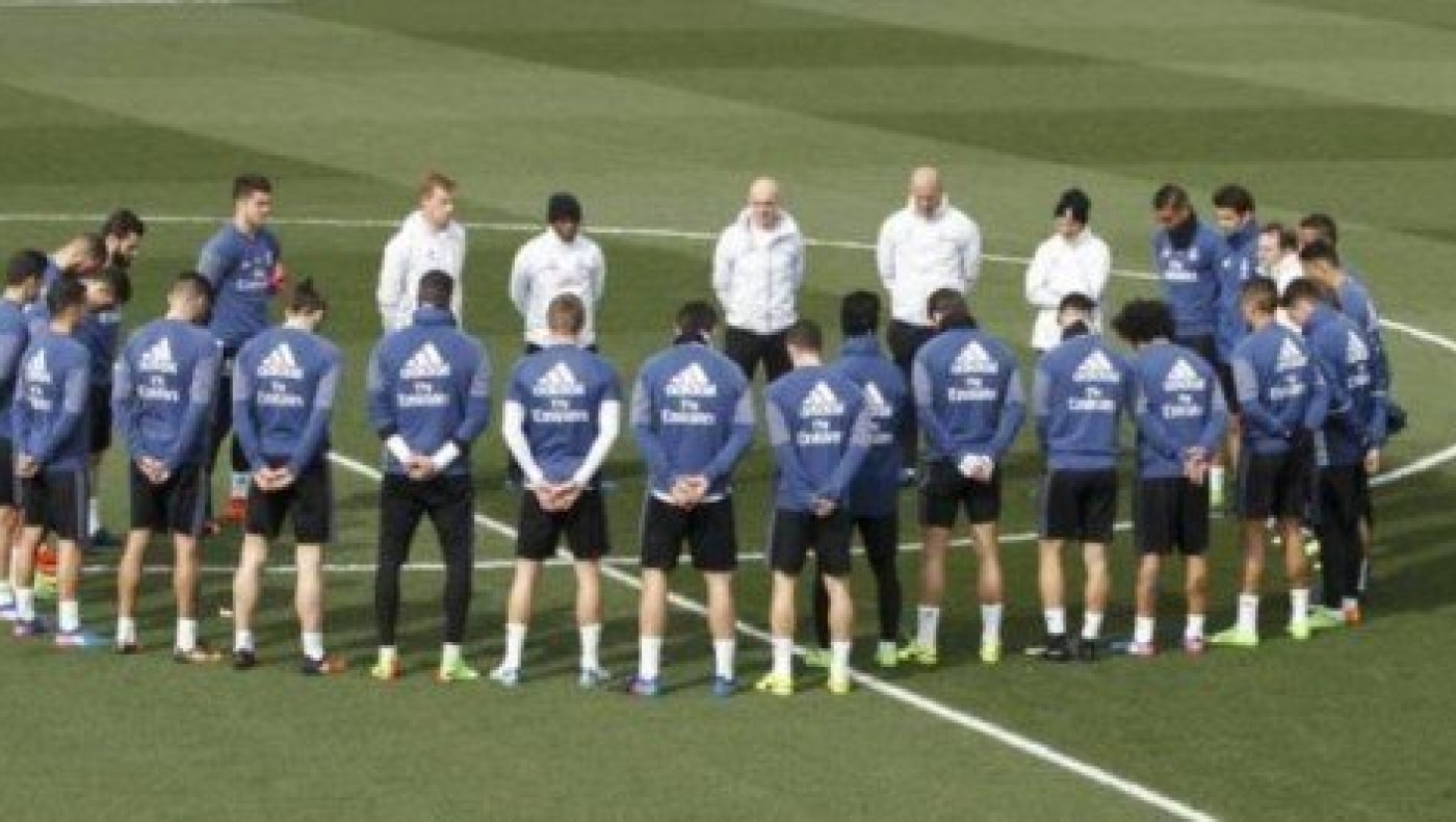  Ενός λεπτού σιγή για τους παίκτες της Ρεάλ στην προπόνηση (pic)