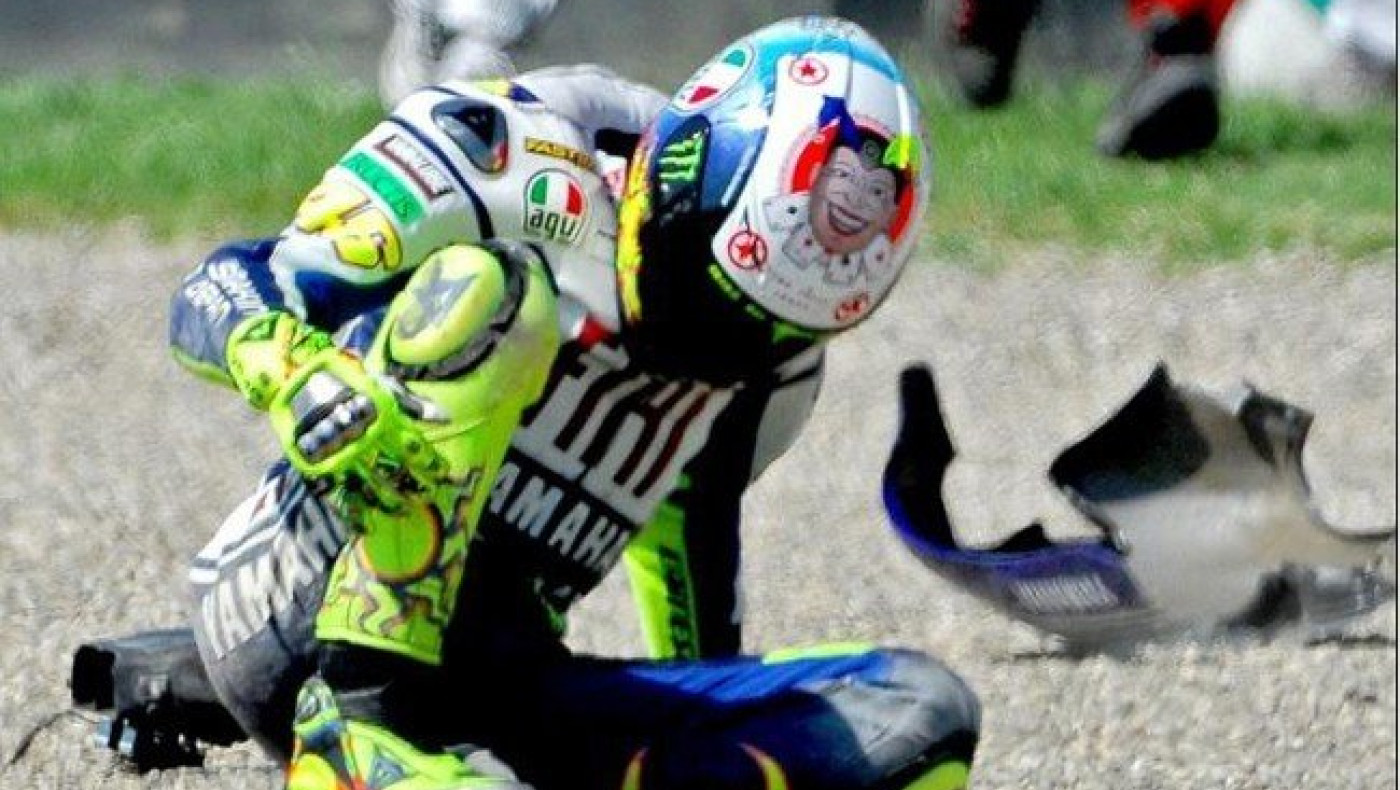 Η σοκαριστική πτώση του Ρόσι (video)