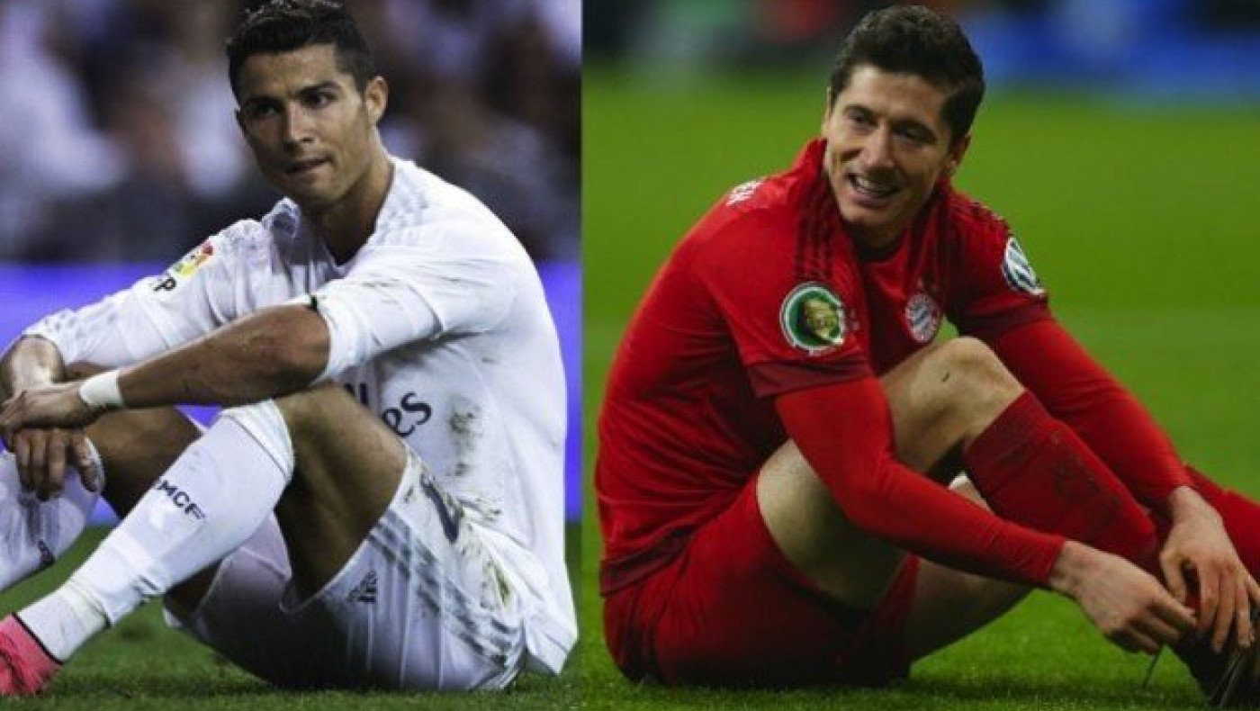 «Ψηστήρι» από Ρονάλντο και       Ράμος σε Λεβαντόφσκι