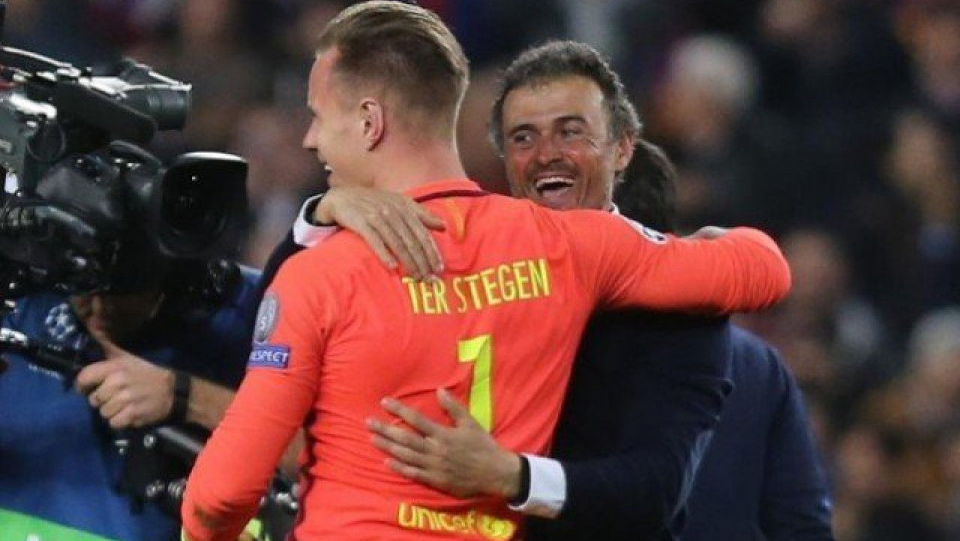 Ο συγκινητικός αποχαιρετισμός του Τερ Στέγκεν στον Ενρίκε