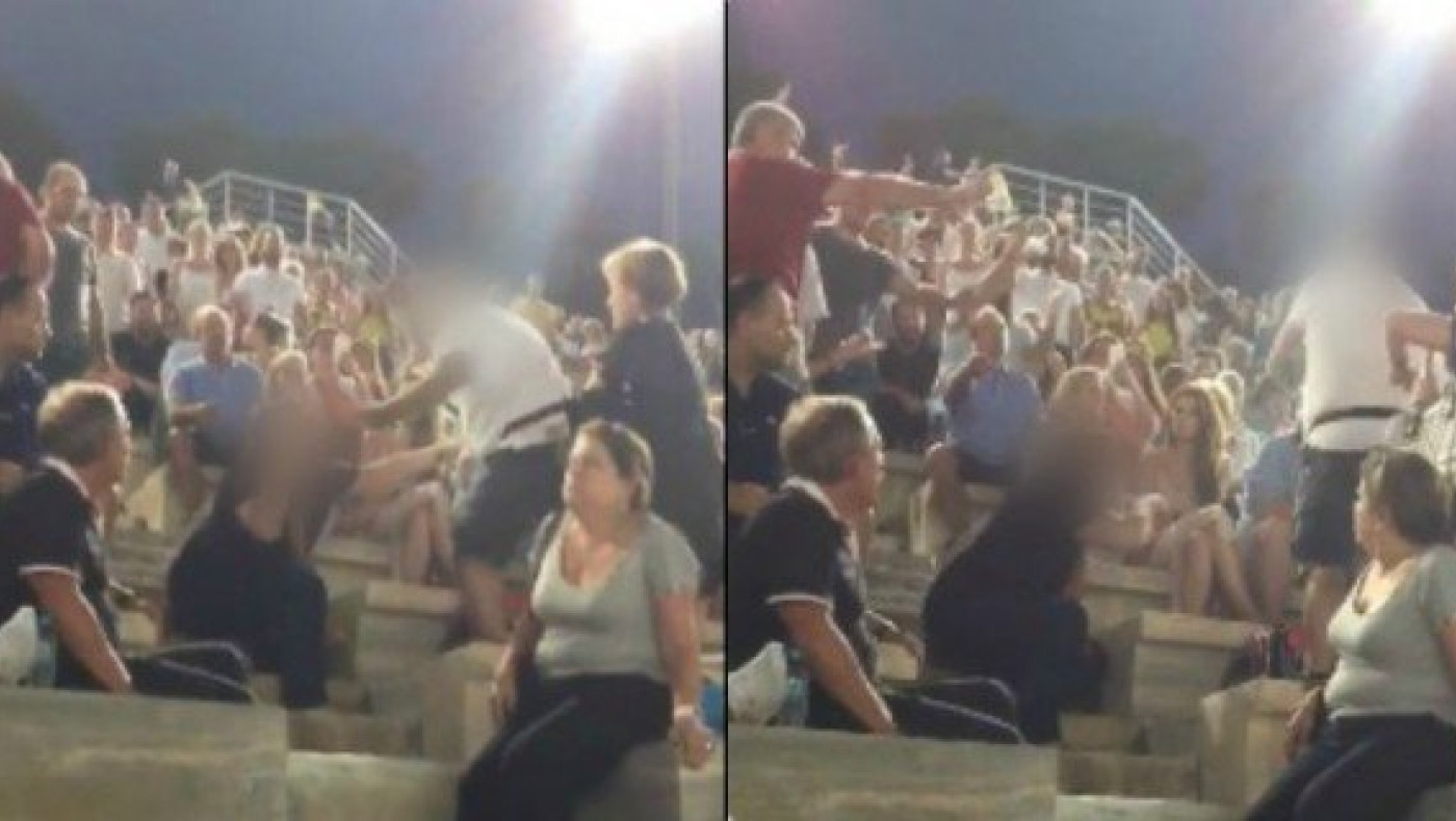 ΣΟΚ: Χτύπησε τη γυναίκα του μπροστά σε όλους στο Καλλιμάρμαρο (ΒΙΝΤΕΟ)