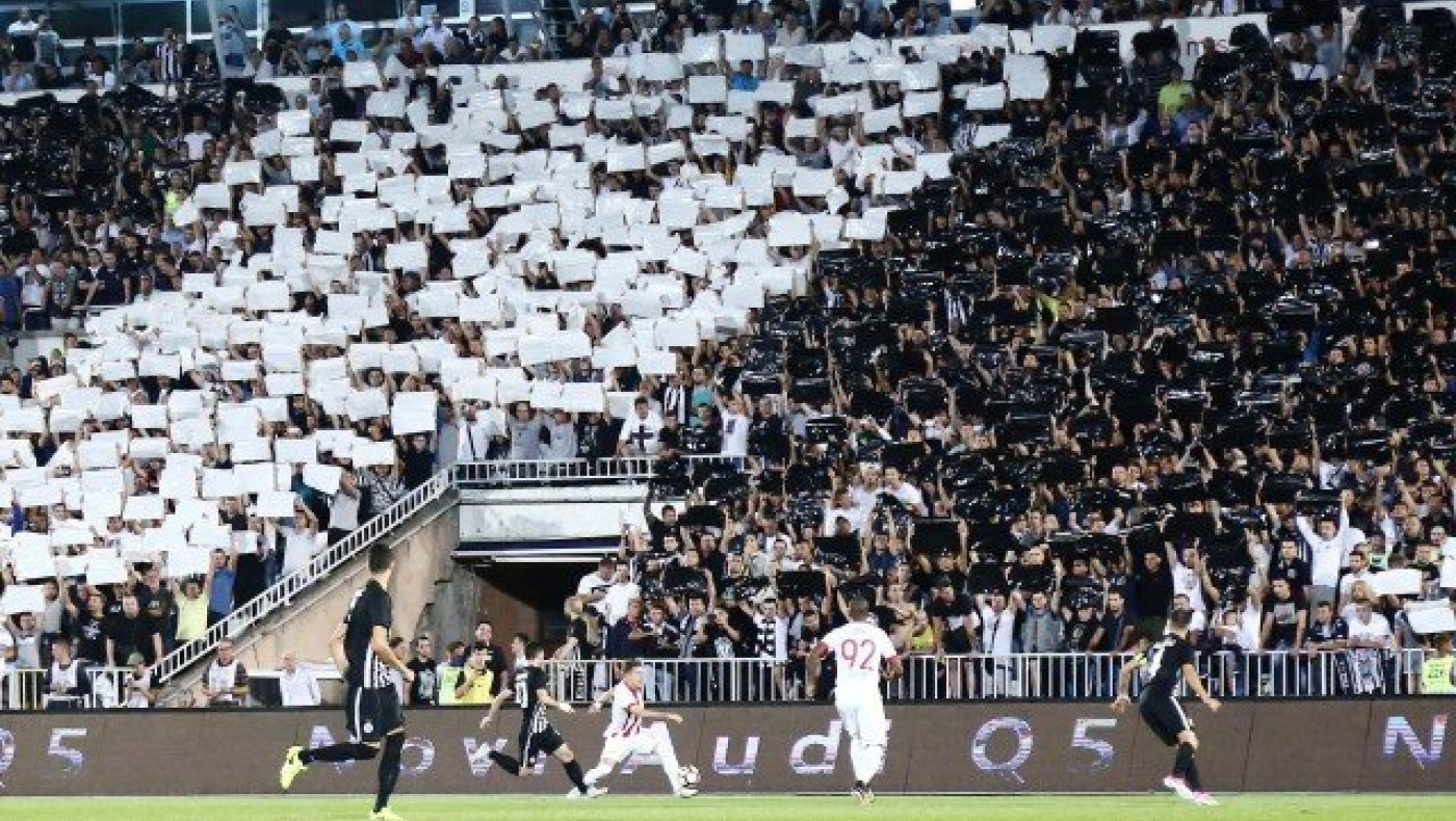 Μπήκαν        στο «Καραϊσκάκης» οπαδοί της Παρτιζάν! (pics)