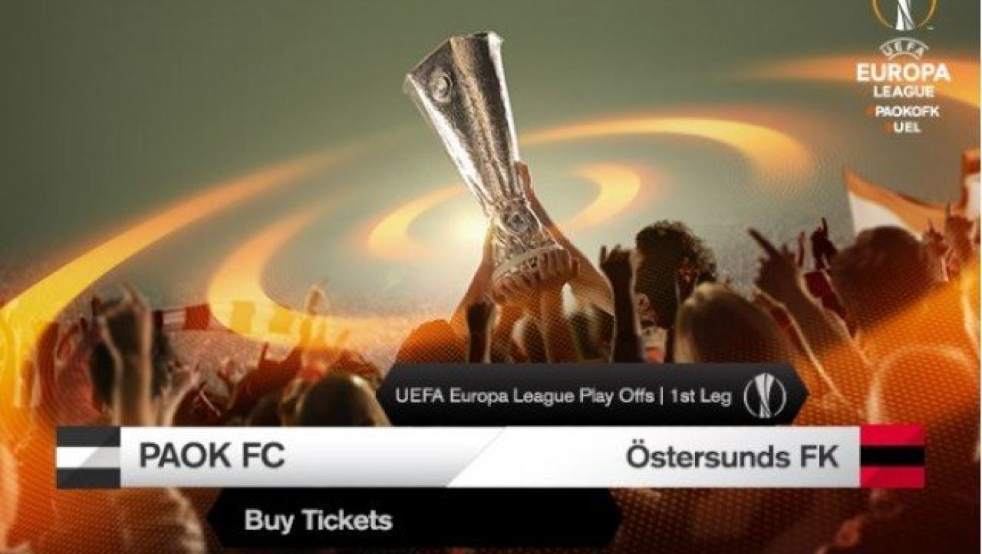 Κυκλοφορούν τα εισιτήρια για το ΠΑΟΚ -  Έστερσουντ