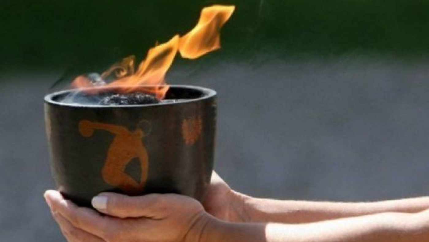 Τελετή αφής της Ολυμπιακής Φλόγας στην Τούμπα για αγώνες στη Ν. Κορέα