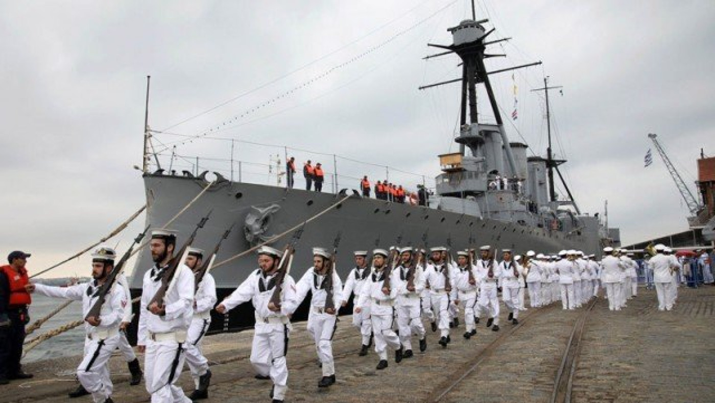 Ολοκληρώνεται η παραμονή του θωρηκτού «Αβέρωφ» στη Θεσσαλονίκη