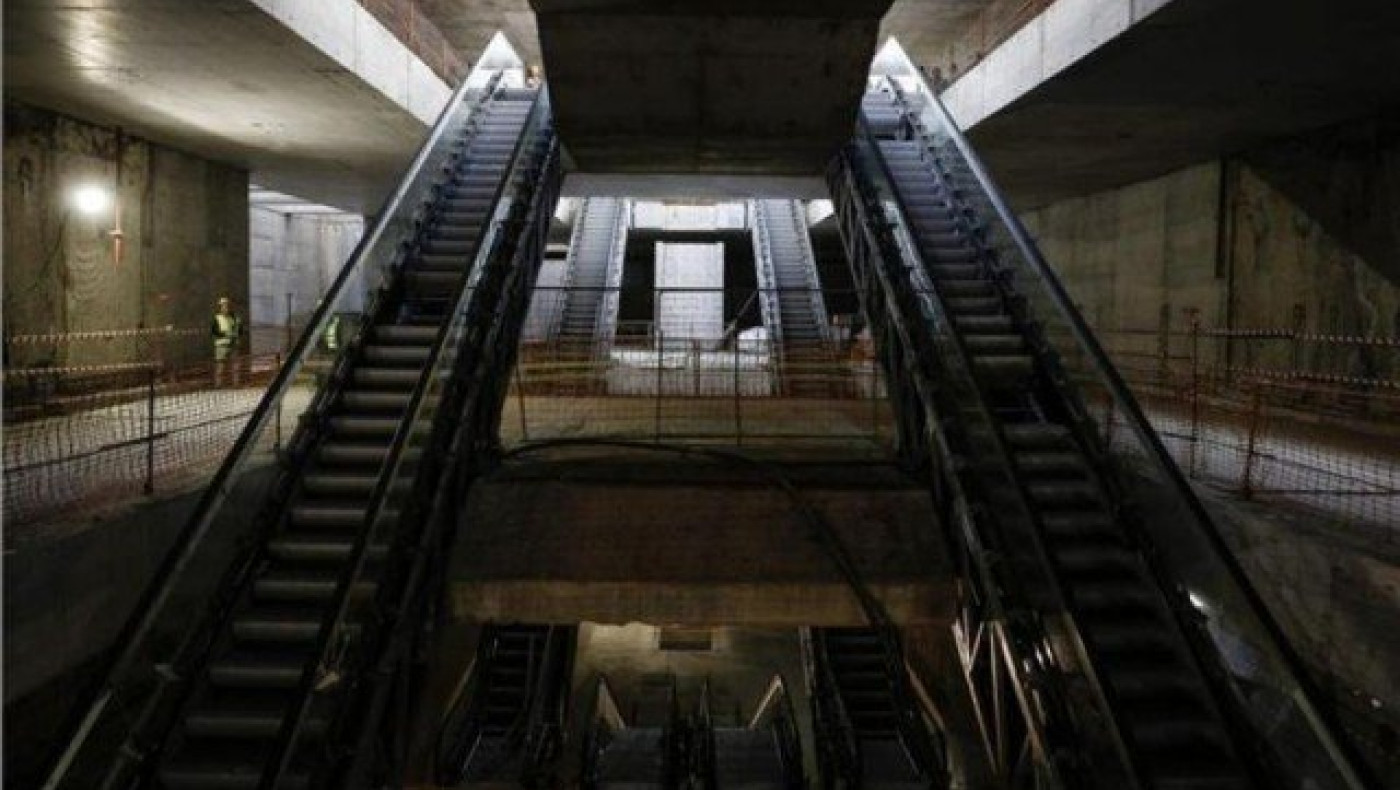 Αγιασμός στον σταθμό «Σιντριβάνι» του μετρό Θεσσαλονίκης