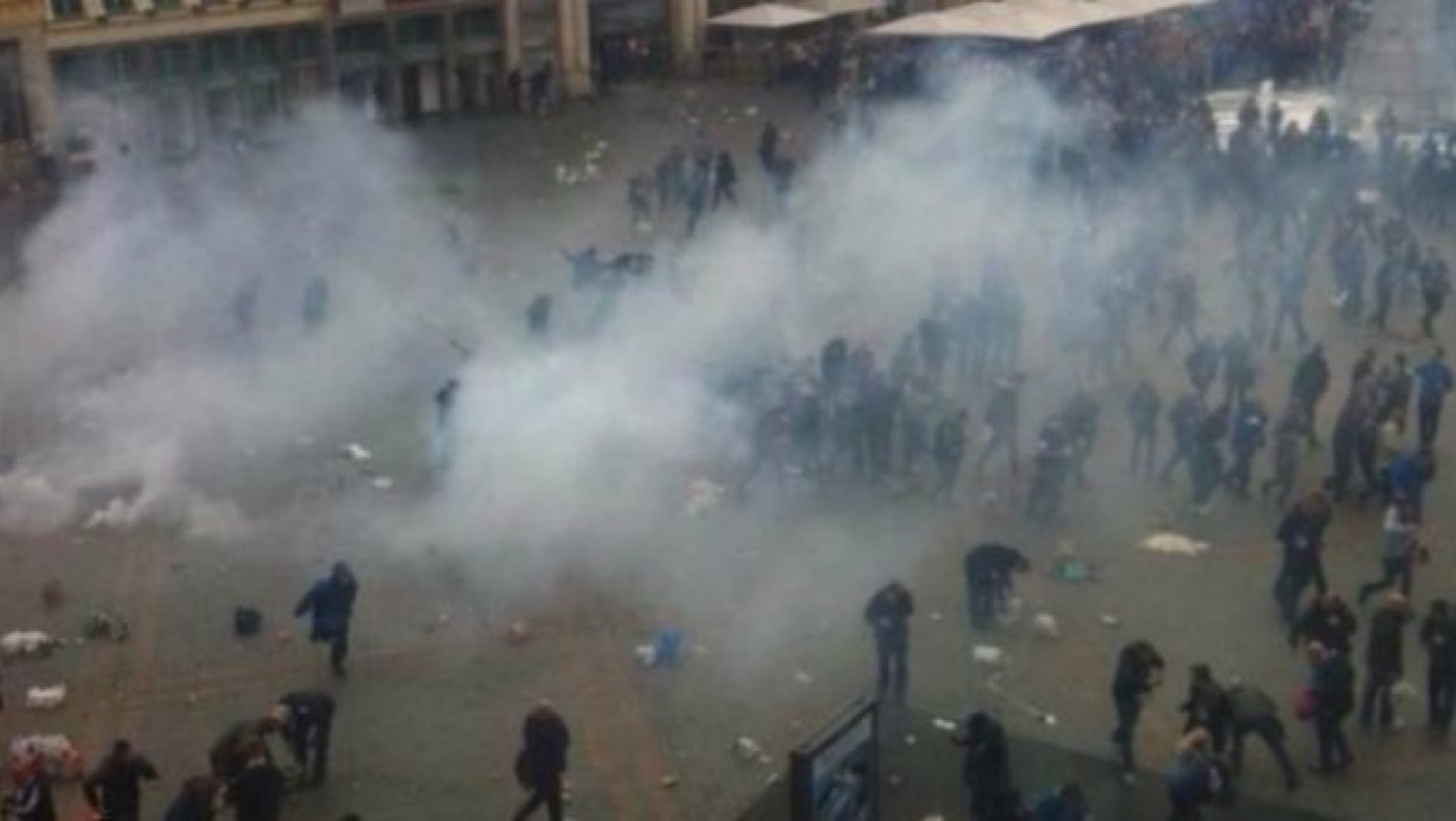 Συμπλοκές της Αστυνομίας με οπαδούς της Εβερτον