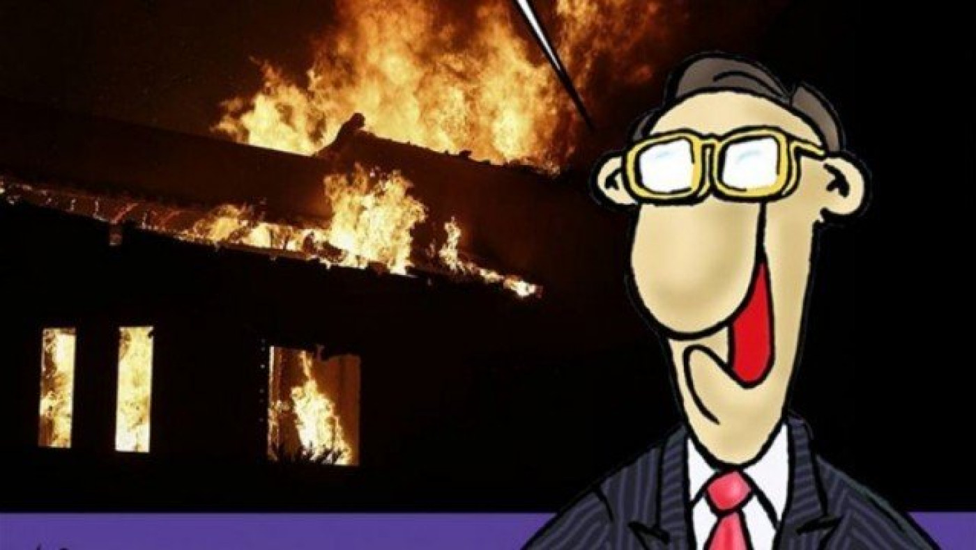 Σκληρό σκίτσο του Αρκά για τις πυρκαγιές και τη στάση της κυβέρνησης