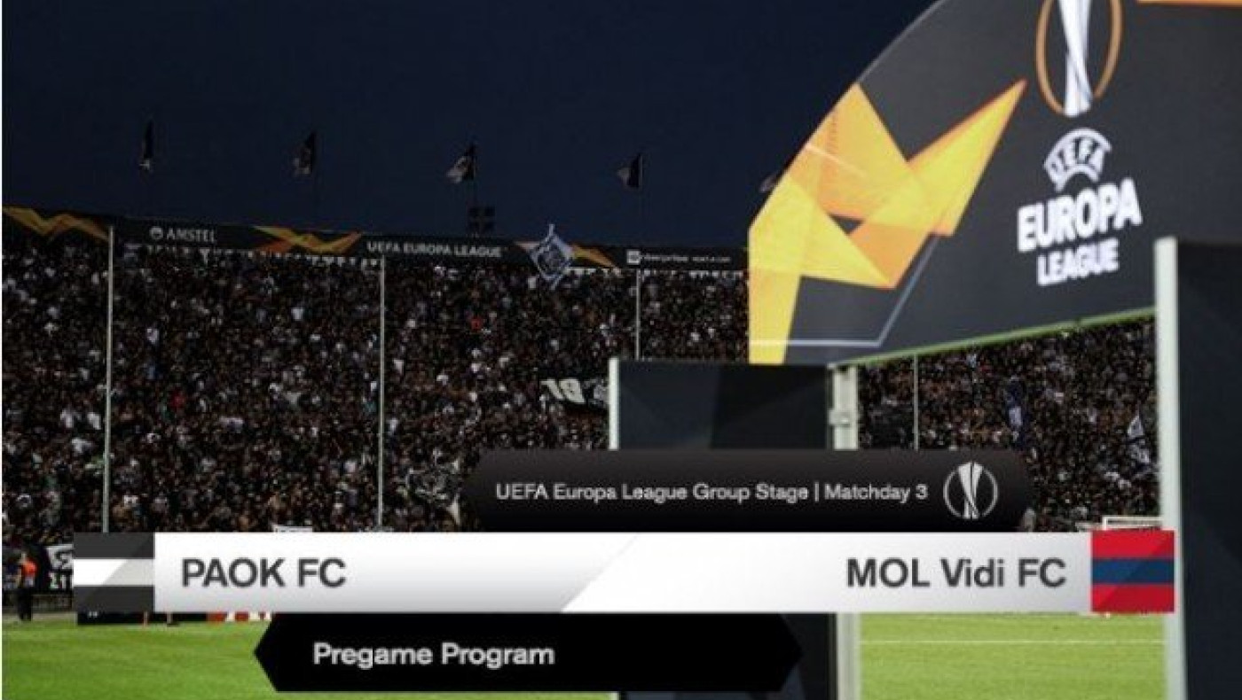 Αυτό είναι τo πρόγραμμα του ΠΑΟΚ -                              Βίντι