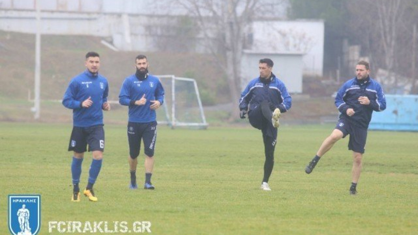 Προετοιμάζεται χωρίς             προβλήματα εν όψει Πλατανιά ο Ηρακλής