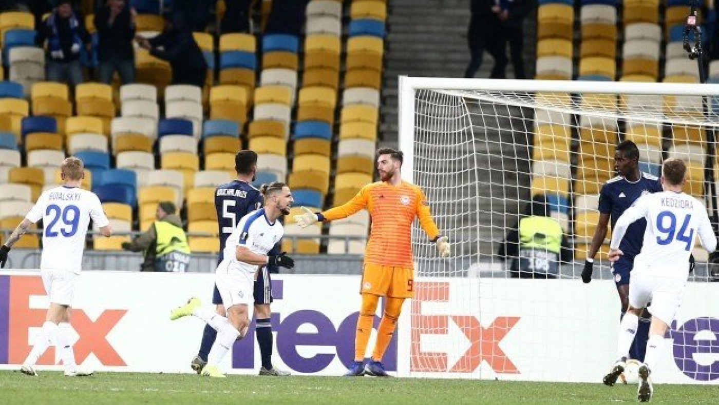 Το 1-0 της Ντιναμό Κιέβου επί του Ολυμπιακού με τον Σολ