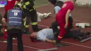 Σοκαριστικός τραυματισμός αστυνομικού στη Ρουμανία (video)