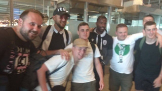 Οπαδοί της Σέλτικ έκαναν... χαβαλέ με παίκτες του ΠΑΟΚ (video)