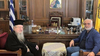 Συνάντηση Σαββίδη με Άνθιμο στη Μητρόπολη της Θεσσαλονίκης